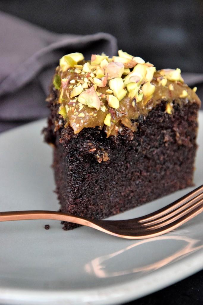 Unterfreundenblog Guiness Cake zum Bloggeburtstag der Schlemmerkatze