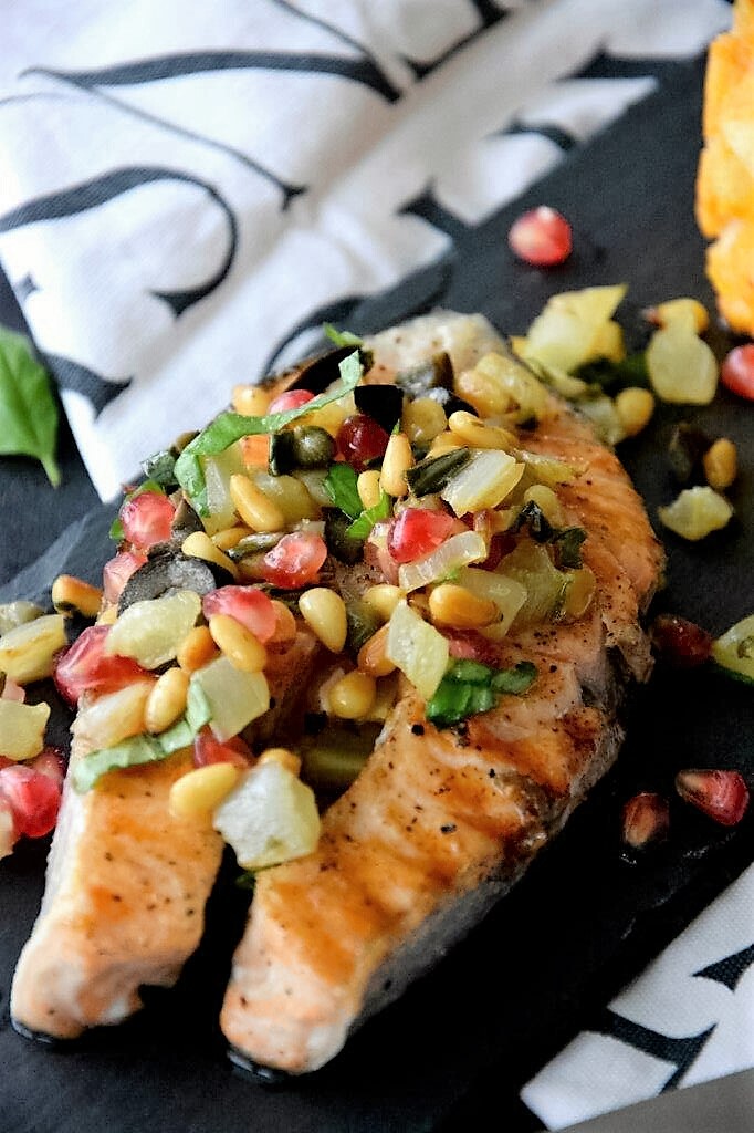 Unterfreundenblog Woche in Bildern Ottolenghi Lachs mit Pinienkernsalsa