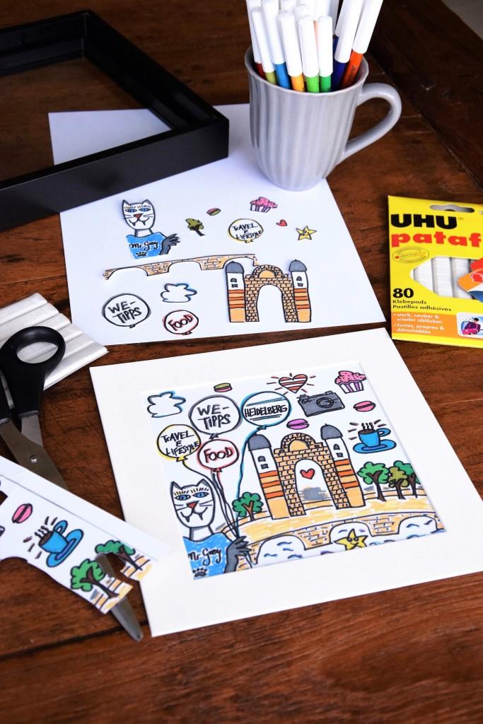 DIY Bild im Rizzi-Style 3D / Last-Minute-Geschenkidee! – Unterfreundenblog