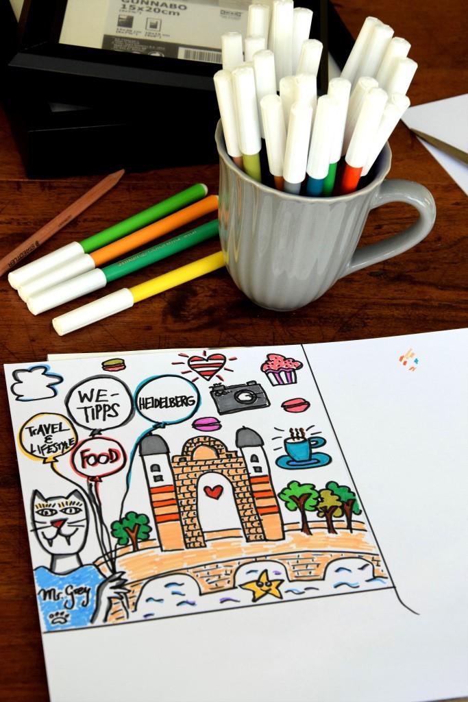 Unterfreundenblog DIY Do it yourself Bild Rizzi Stil 3D Effekt Geschenkidee