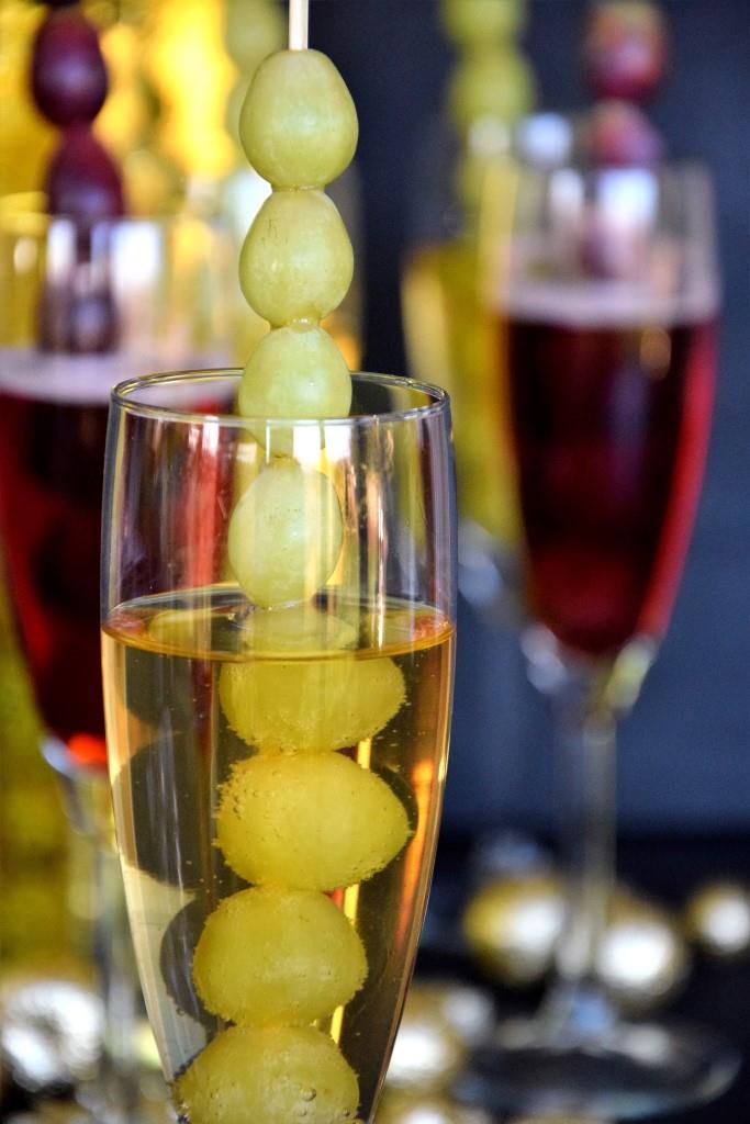 Unterfreundenblog Silvester Buffet Sekt Champagner Trauben Glückstrauben Happy New Year Uvas de la suerte