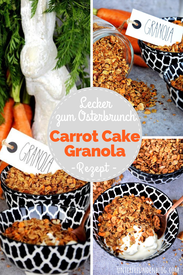 Des Osterhasen liebstes Müsli - Carrot Cake Granola mit echten Möhren!