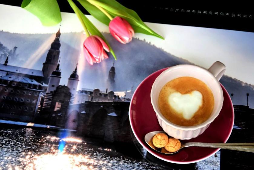 Unterfreundenblog Heidelberg Kalender Kaffee Tulpen Herz