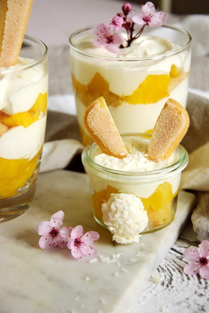 Schnelles Mango-Tiramisu ohne Ei / Osterrezept / Unterfreundenblog