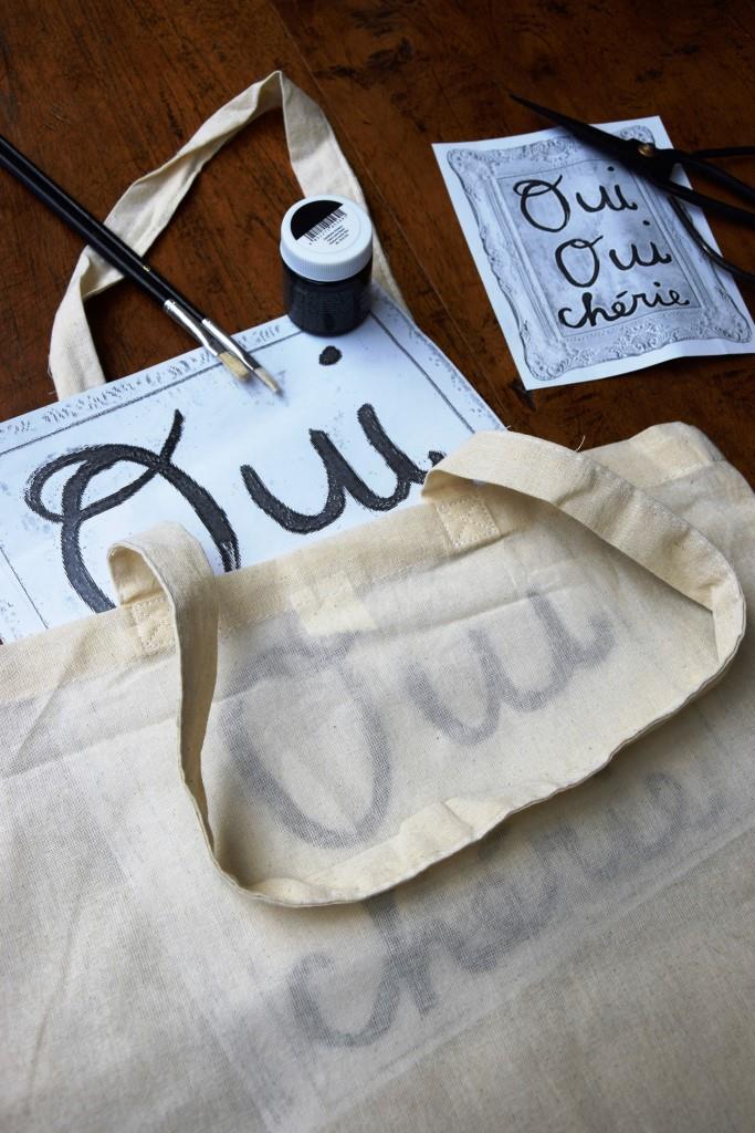 DIY Stofftasche Oui Oui Cherie - Unterfreundenblog