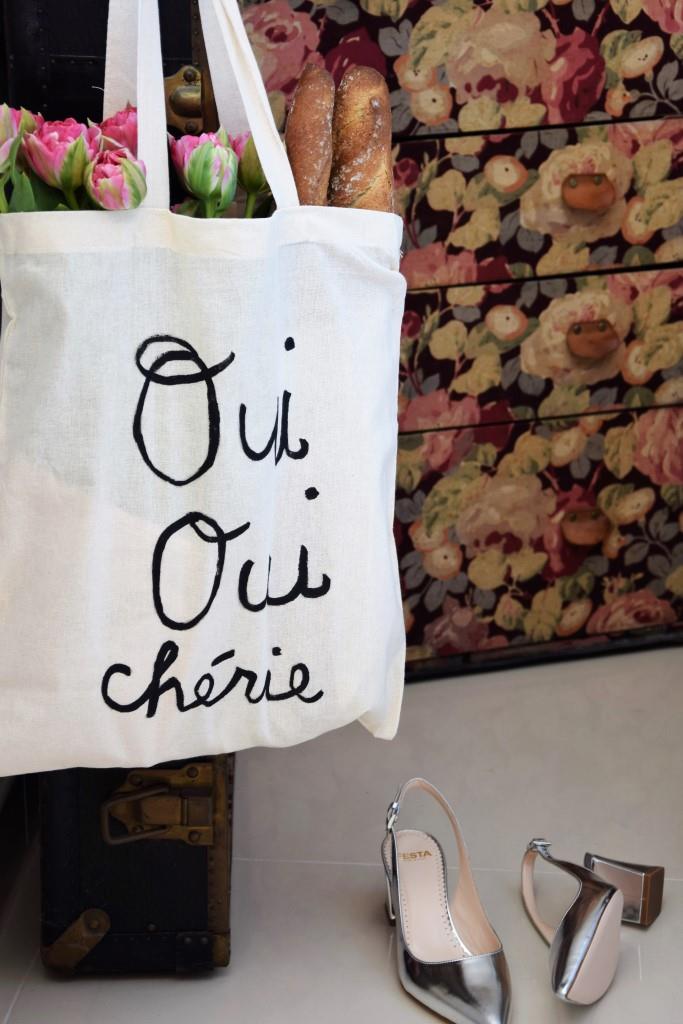 Unterfreundenblog: DIY Stofftasche trés francais: Oui Oui Cherie