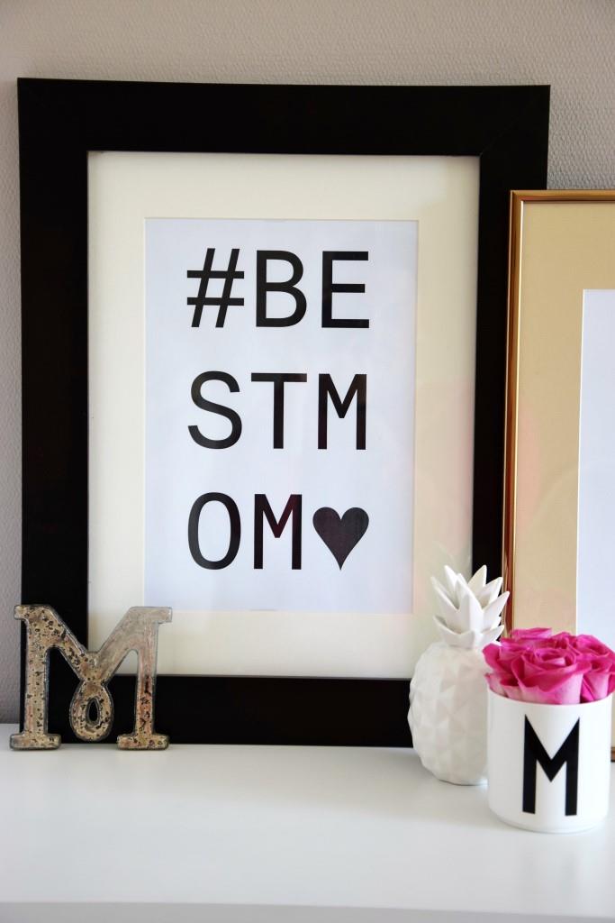 Muttertag Freebie Best Mom Love you Mom Free printable download for mothers day - Unterfreundenblog