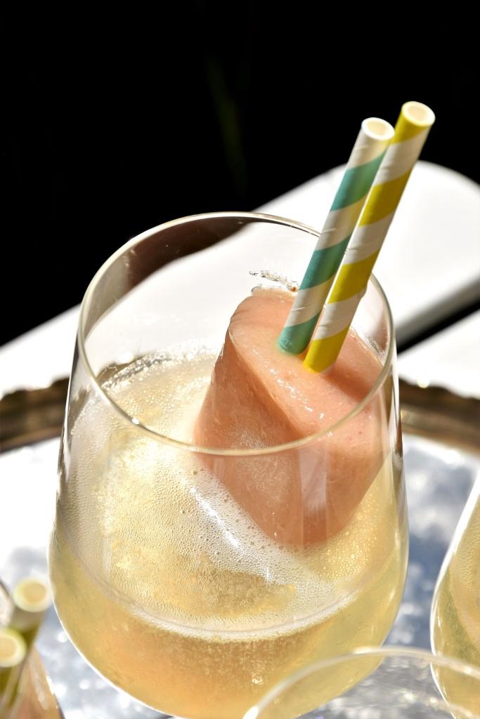 Peach Popsicles in Prosecco - Unterfreundenblog