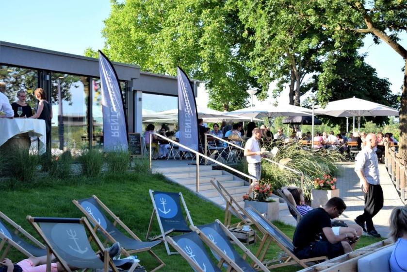 Restaurants und Biergärten am Wasser, am Rhein mit Rheinblick - Rentschlers in Speyer, Biergarten - Unterfreundenblog