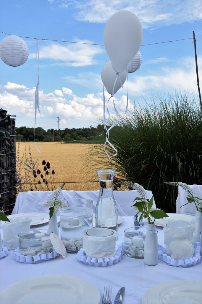 Geeiste Melonenbowle - mein Getränk zum White Dinner / Diner en blanc - Unterfreundenblog