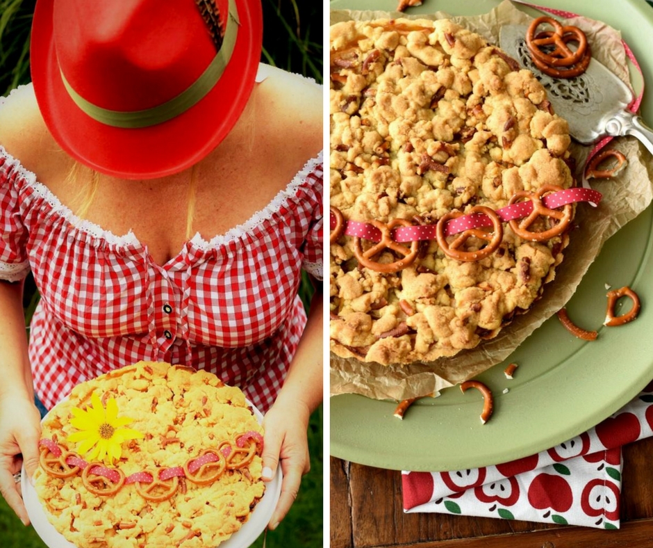 Aufgebrezelt! Saftiger Apfelkuchen mit knusprigen&nbsp;Brezelstreuseln