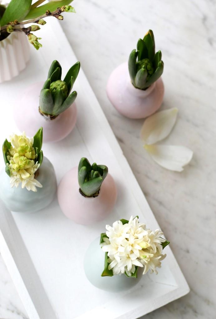 DIY Hyazinthen in Wachs - Frühlingsdekoration in Pastell - Unterfreundenblog