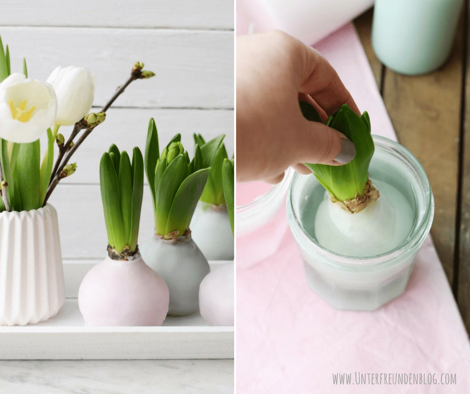 DIY: Hyazinthen in Wachs – Frühlingsdeko in&nbsp;Pastell