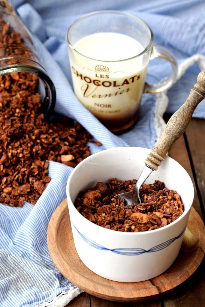 Schokoladen-Buchweizen-Granola - Unterfreundenblog