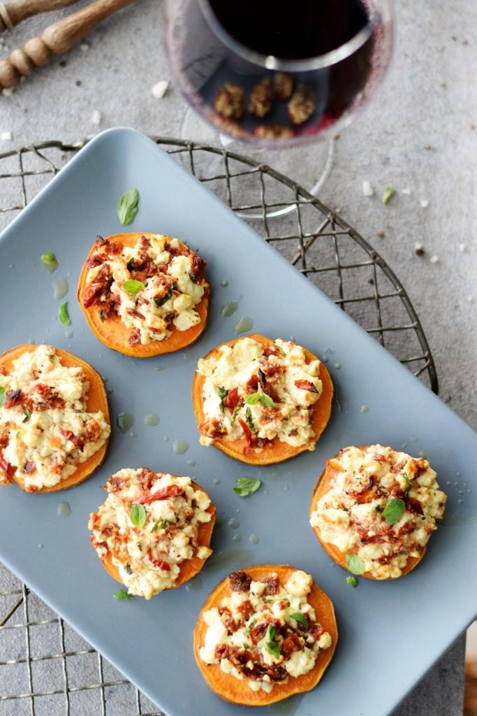 5 Minuten Arbeit, 20 Minuten Backen - fertig! Lecker zu Wein und Bier!