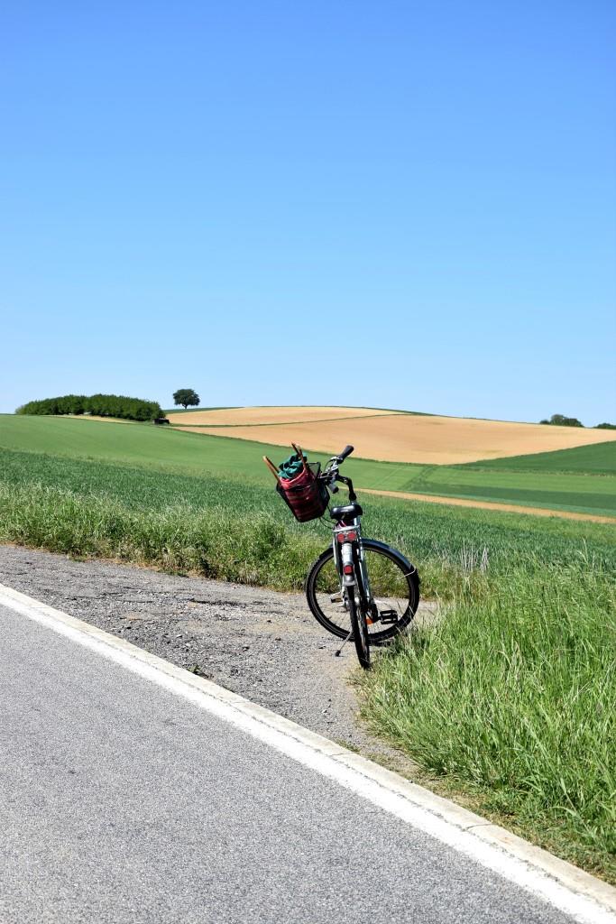 Kleine Fotopause während der ersten Berg-Etappe