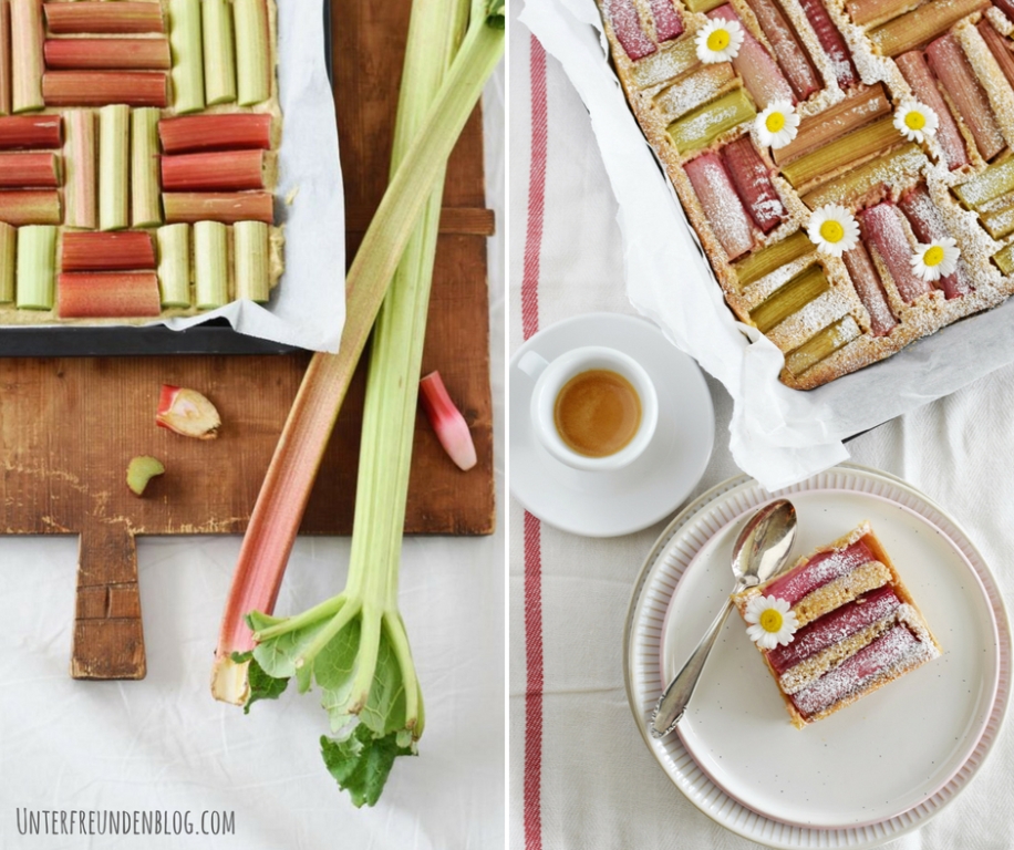 Rhabarber – my LOVE! Der fluffigste Rhabarber-Vanille-Frühlingsträumchen-Blechkuchen