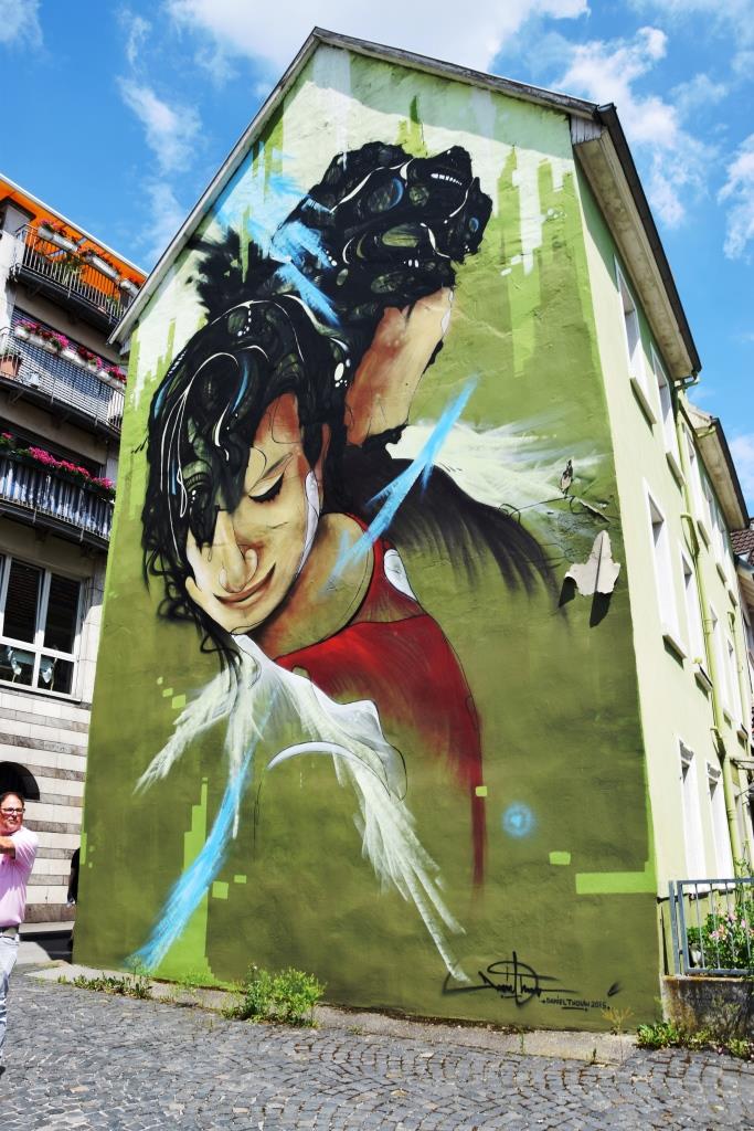 Streetart an der Hauswand - Heidelberg Neuenheim