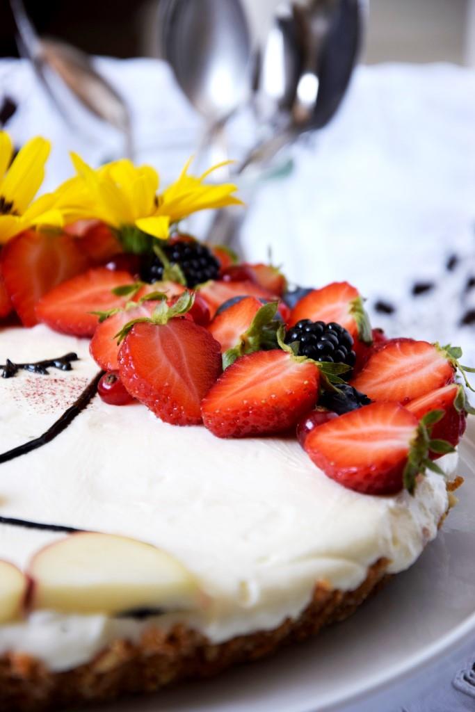 Very berry Face-Cake Käsekuchen