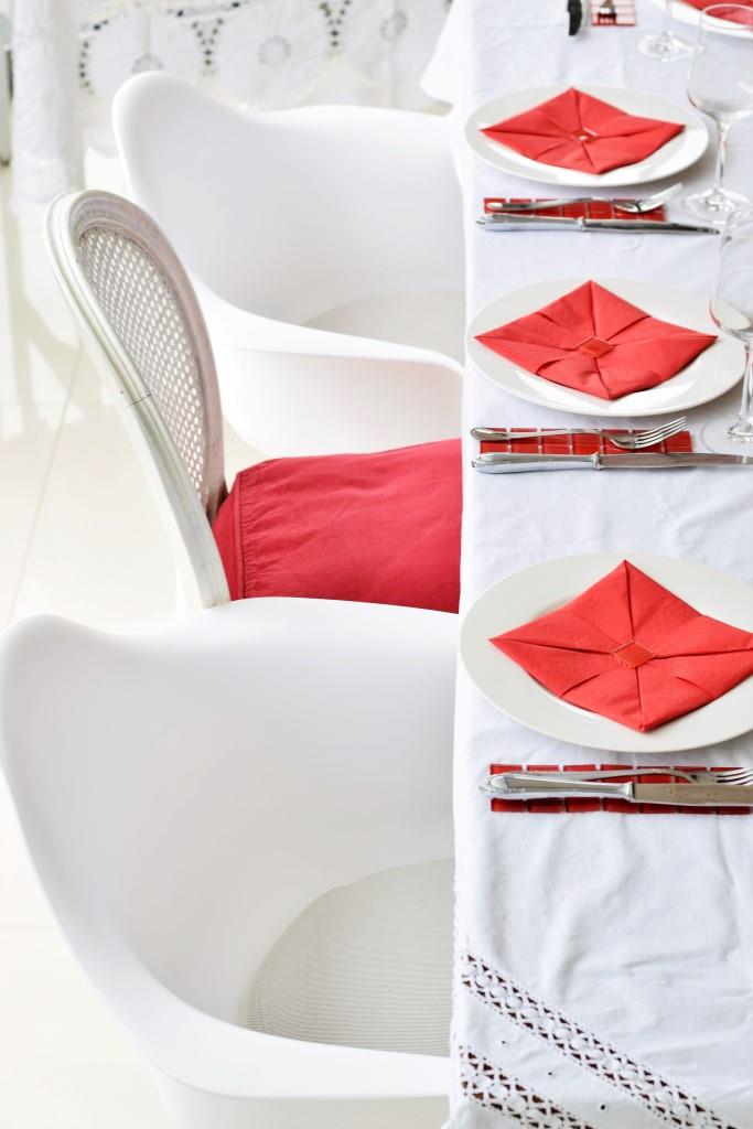 Tischdeko und Styling beim Red Dinner, das Sommerfest der Rhein-Neckar-Blogger