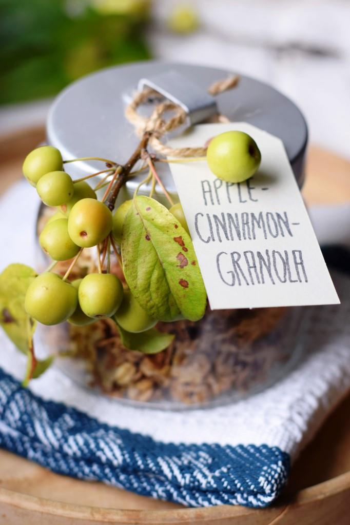 Apple Cinnamon Granola - ab ins Glas und an liebe Freunde verschenkt