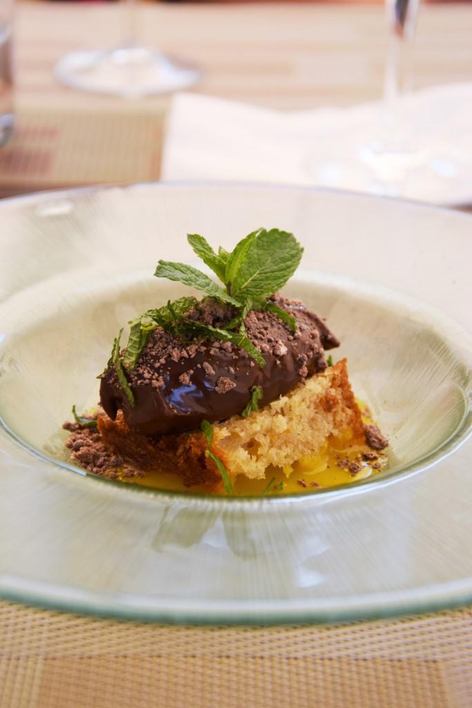 Lieblings-Dessert! Orangenkuchen mit Schokoladen-Sorbet