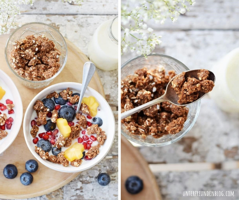Schoko-Erdnussbutter-Rawnola – zu Gast bei „Mein wunderbares Frühstück“