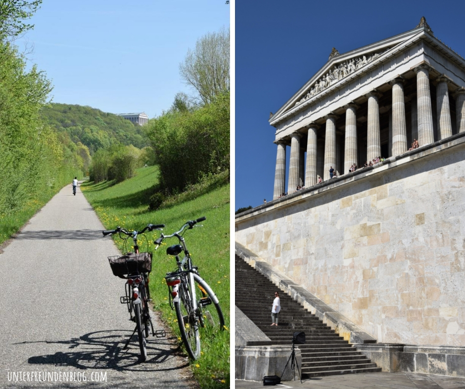 Ein Wochenende in Regensburg. Top-Tipp: Radtour zur Walhalla (nur für Schwindelfreie!)