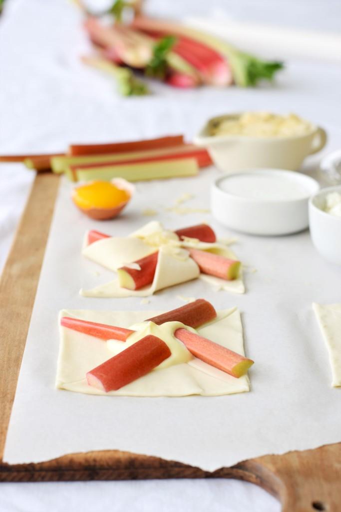 Rhabarberliebe! Blätterteig Windräder