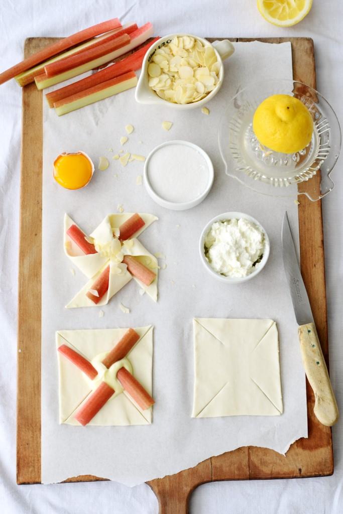 #backen #rezept #blätterteig #windräder #rhabarber