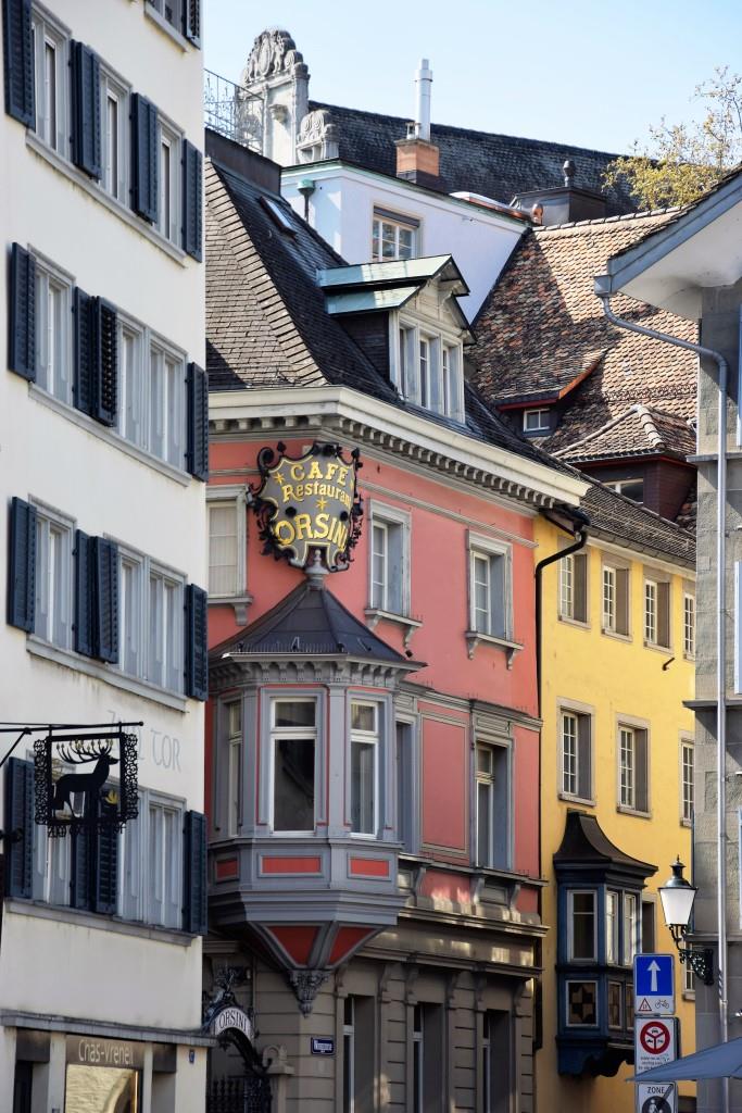 Fassaden Altstadt Zürich bun