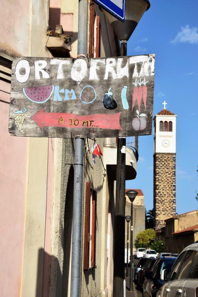 Schild Ortofrutti Null-Kilometer