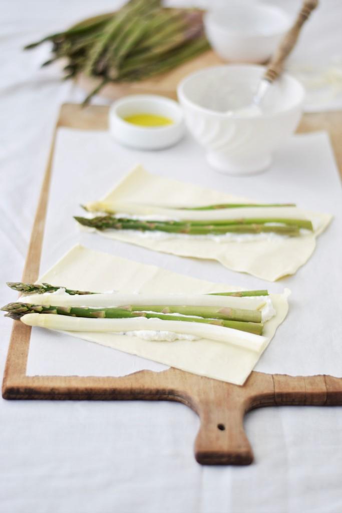 Blätterteig Ricotta Spargel