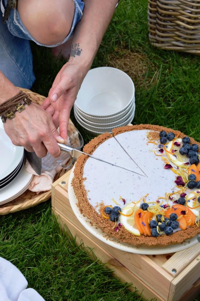 Cheesecake Anschnitt Picknick