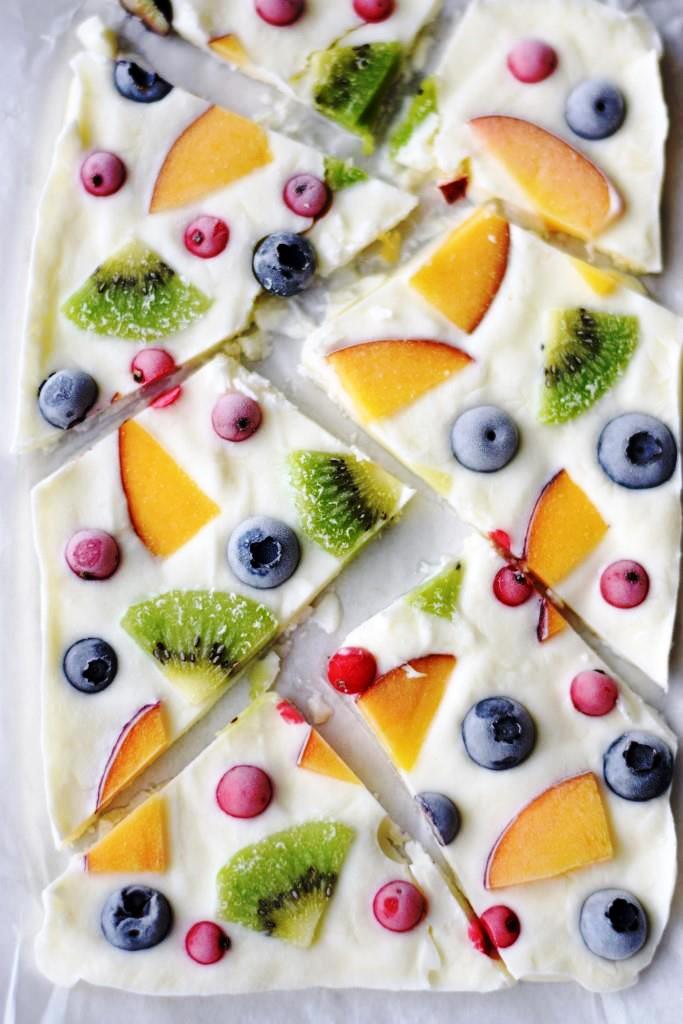 Frozen Yogurt Stücke