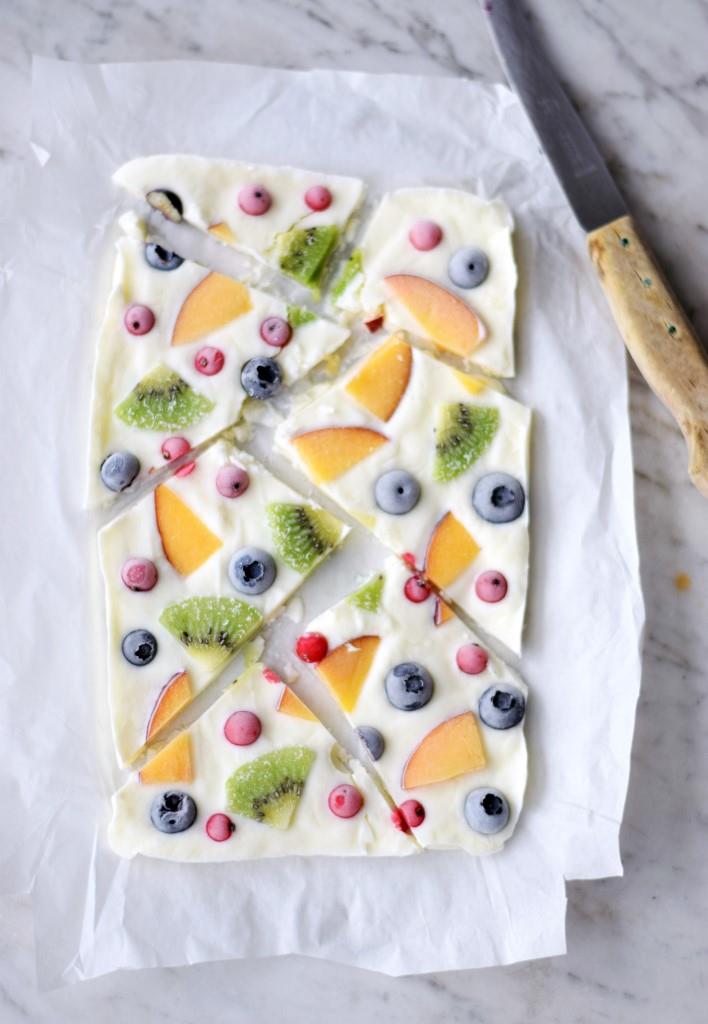 Frozen Yogurt Stücke