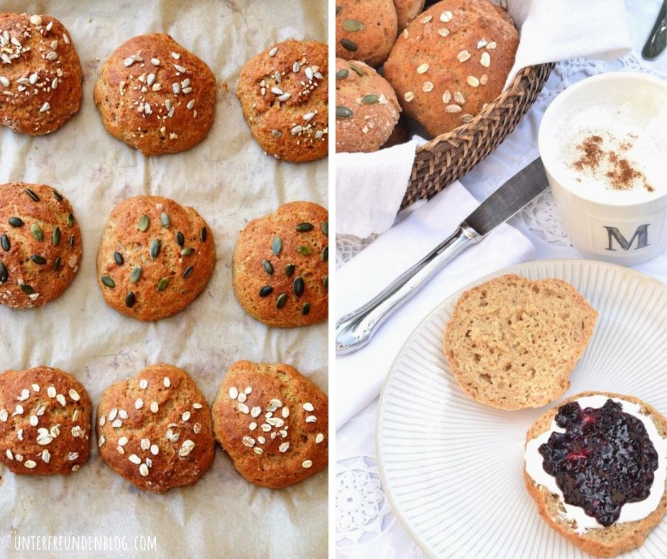 Schnell und lecker! Dinkel-Skyr-Brötchen ohne Hefe – in 30 Minuten auf dem&nbsp;Tisch!