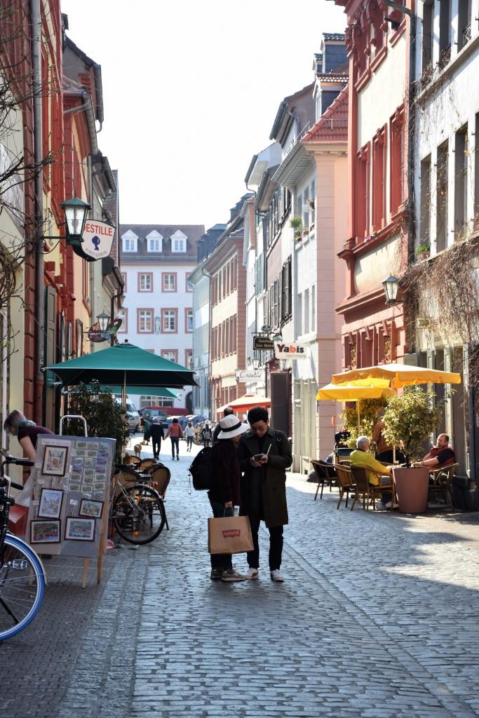 Touristen in Heidelberg
