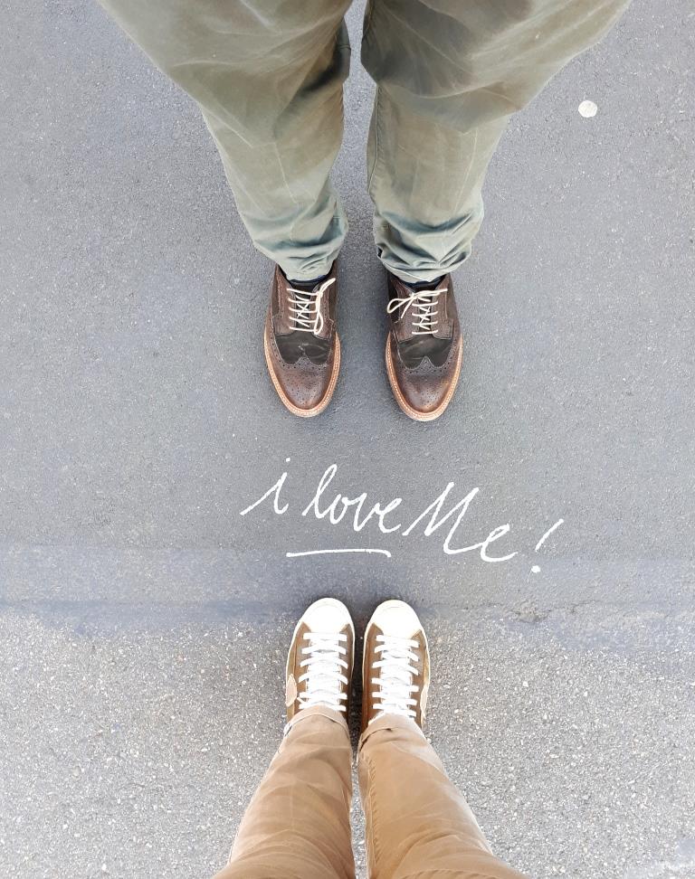 Streetart "I love me"