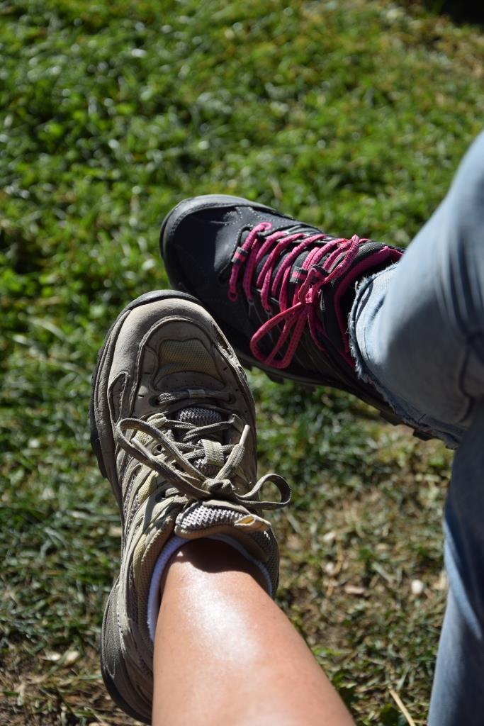 Füße Wanderschuhe Berge