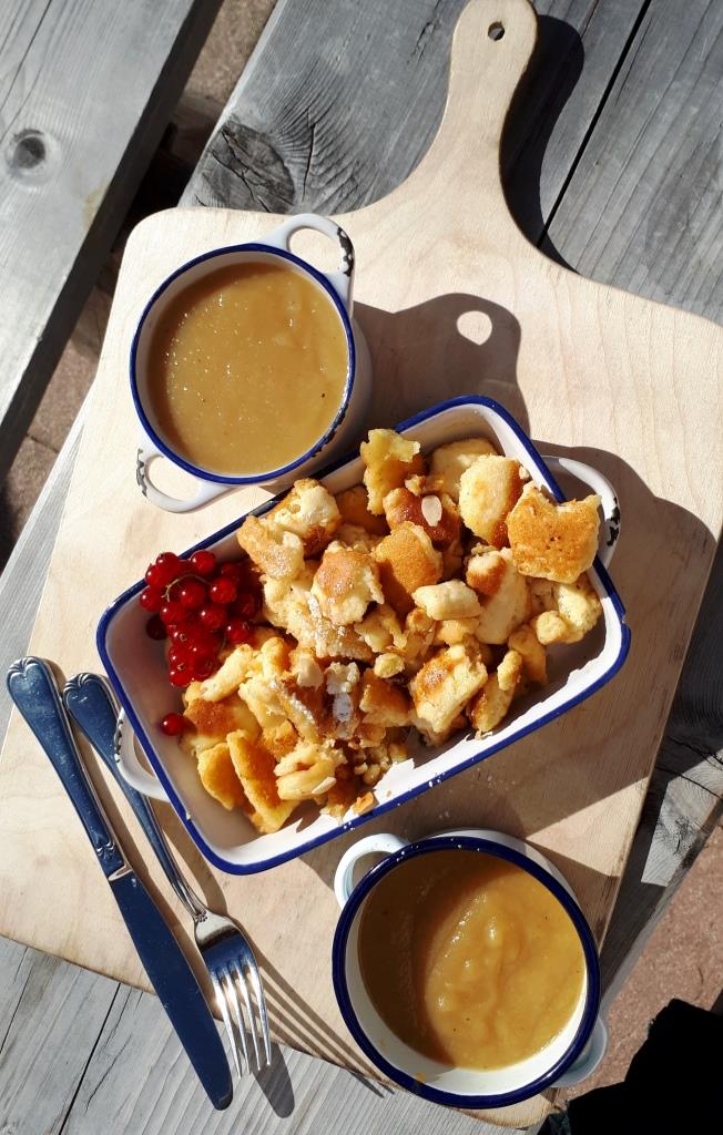 Kaiserschmarrn Hütte Apfelmus