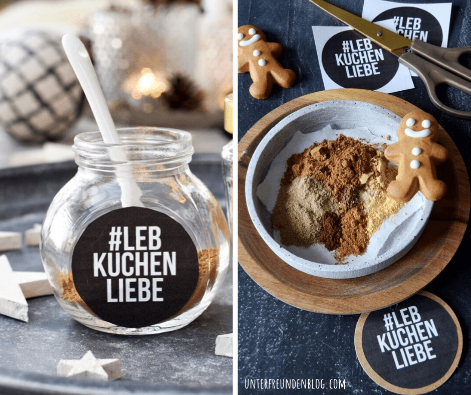 Leckeres Lebkuchengewürz – in 5 Minuten selbstgemacht! Mit Etikett #Lebkuchenliebe zum&nbsp;Ausdrucken