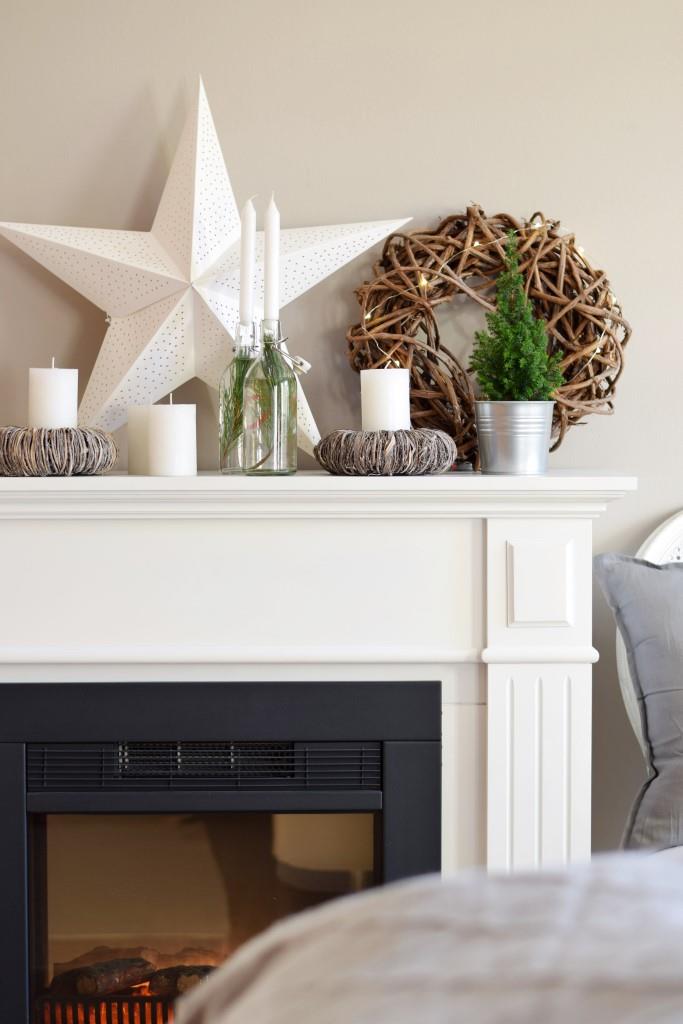Weihnachten Deko Kamin