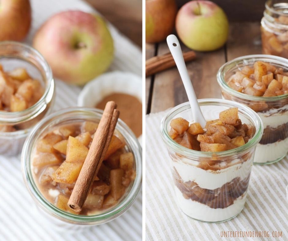 Zimtäpfel oder auch „das einfachste Apfelkompott der Welt“, superlecker und&nbsp;zuckerfrei