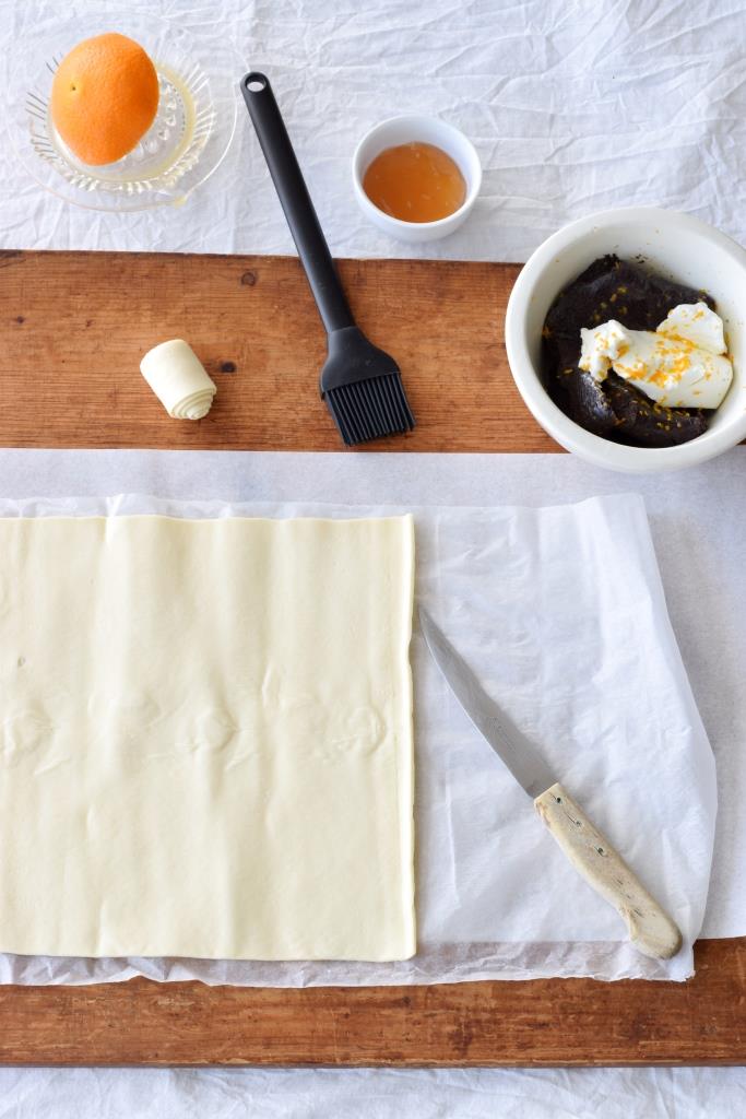 Blätterteig Mohn Orange