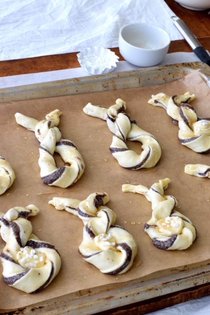 Blätterteig Hasen Backblech