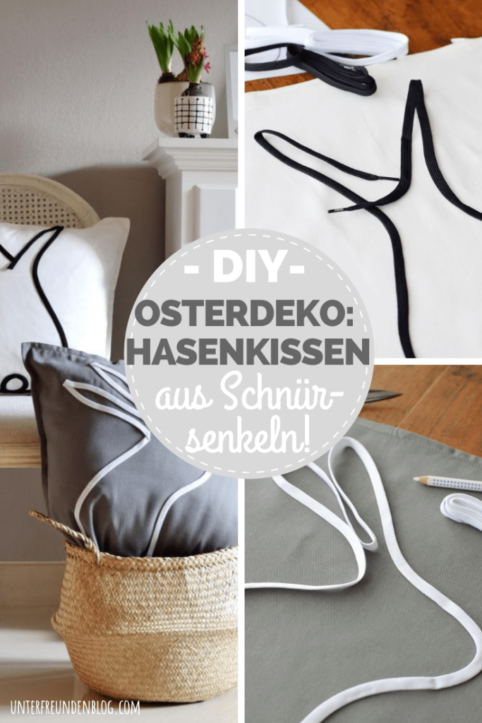 DIY Kissen Osterdeko Hase