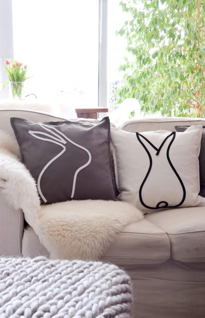 Hasen Kissen selbstgemacht