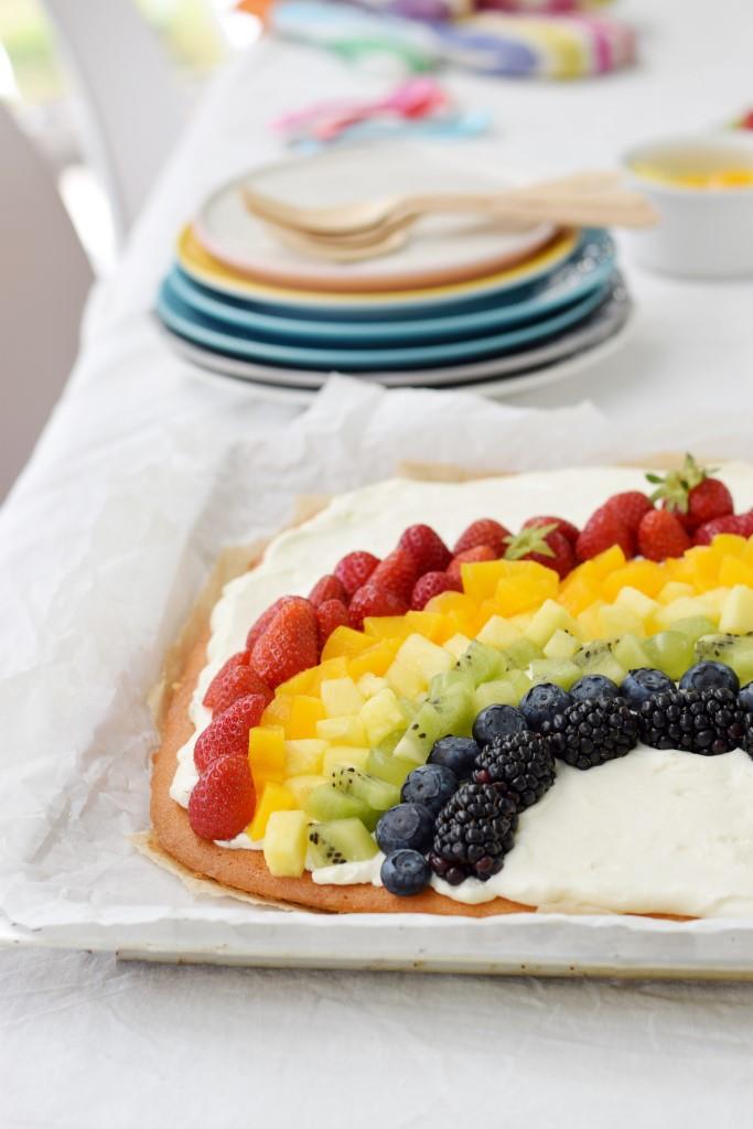 Alles wird gut Regenbogen Kuchen