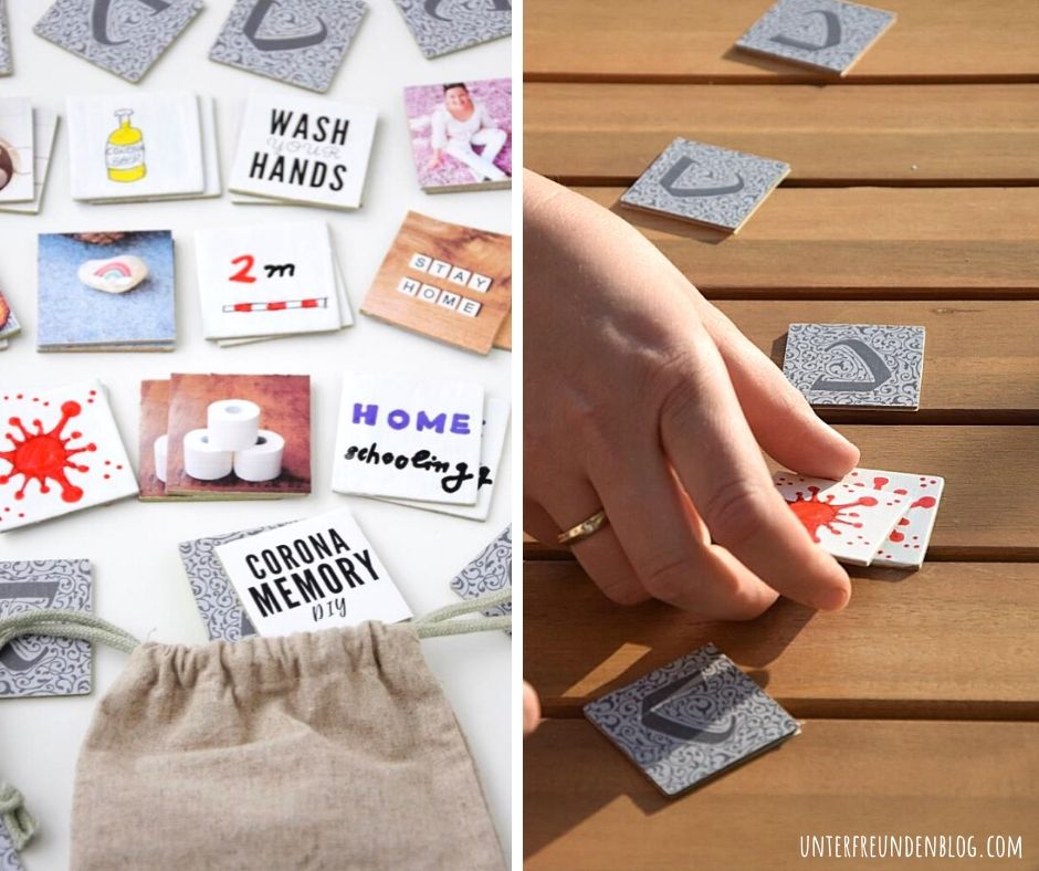 Corona Memory selbst gestalten – eine DIY- und Bastel-Idee (nicht nur) für&nbsp;Kinder!